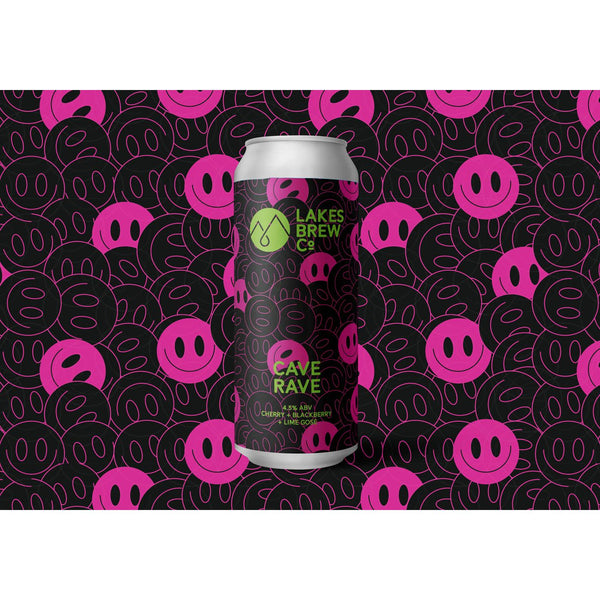 Lakes Brew Co - Cave Rave - Cherry, Blackberry and Lime Gose - 4.5% - 440ml Can